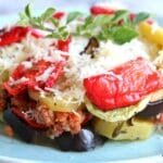 Πυργάκια πατάτας. Roasted potatoes millefeuille.