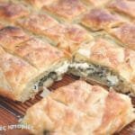 Λούτσος με σπανάκια και πλιγούρι. Pike with spinach and bulgur.