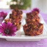 Τουρτίτσα με πέστροφα και κόκκινη πιπεριά. Cake with trout and red pepper.