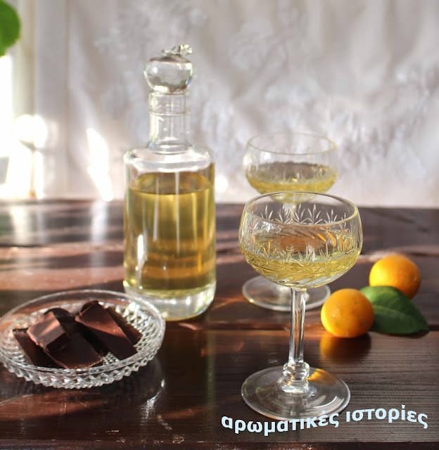 Liqueur with mountain tea