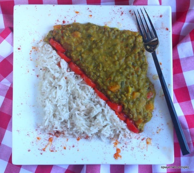 Rovitsa, mung beans, curry
