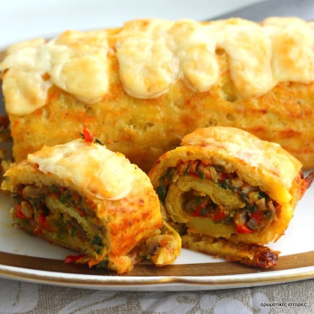 Potato roll with kasseri