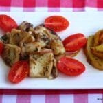 Ρολό πατάτας με κασέρι, γεμιστό με σάλτσα μανιταριών