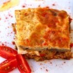 Ροβίτσα απλή με ντομάτα, κόκκινη πιπεριά και ξύγαλο
