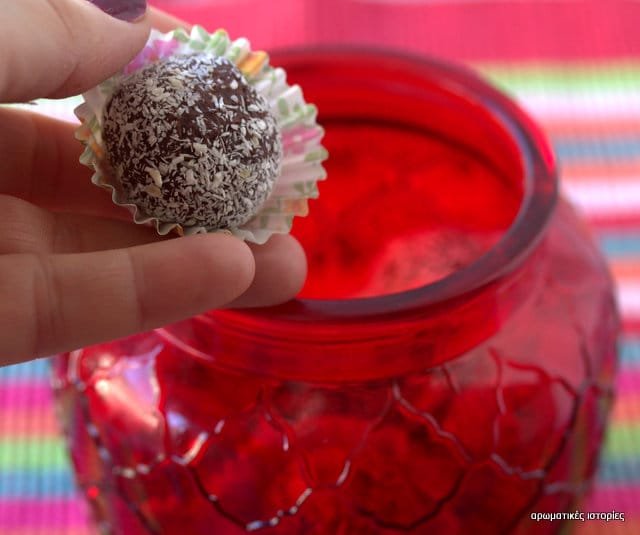 Rum chocolate truffles
