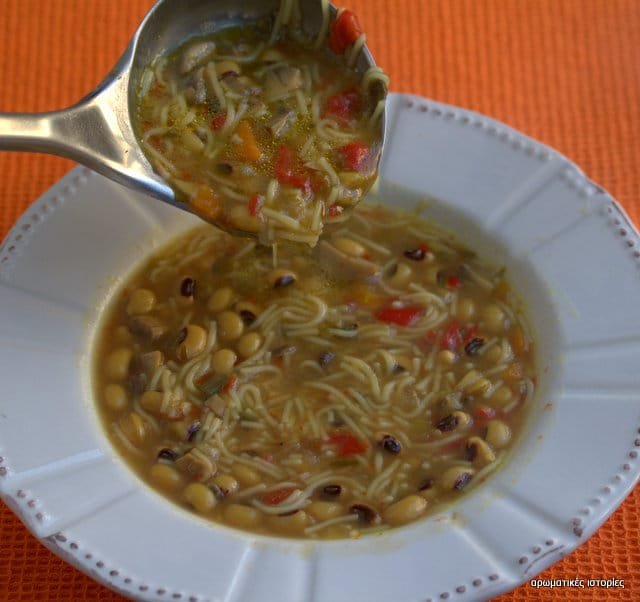 Soup with black eye peas
