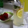 Homemade lemonade and zest
