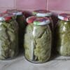 Vine-grape leaves in the jar