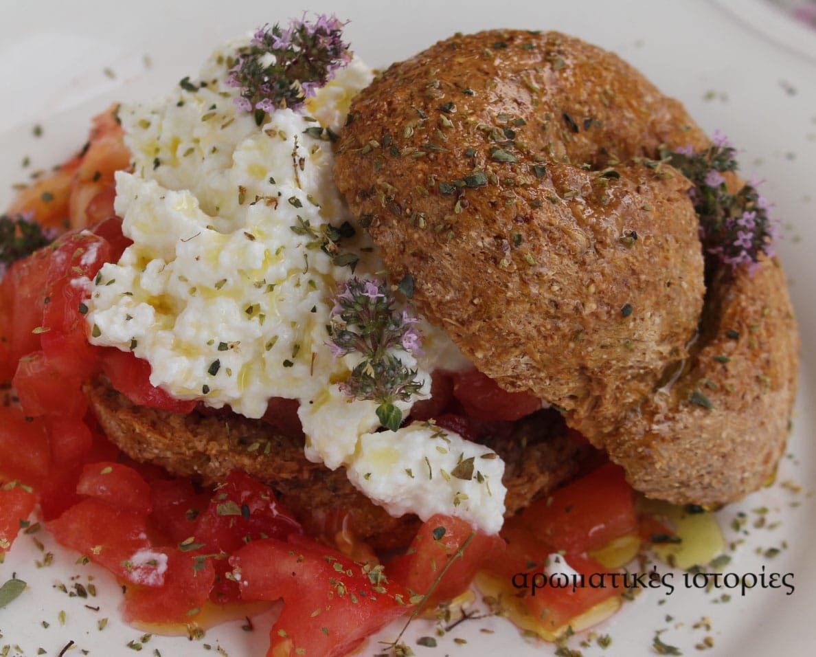 dakos with feta