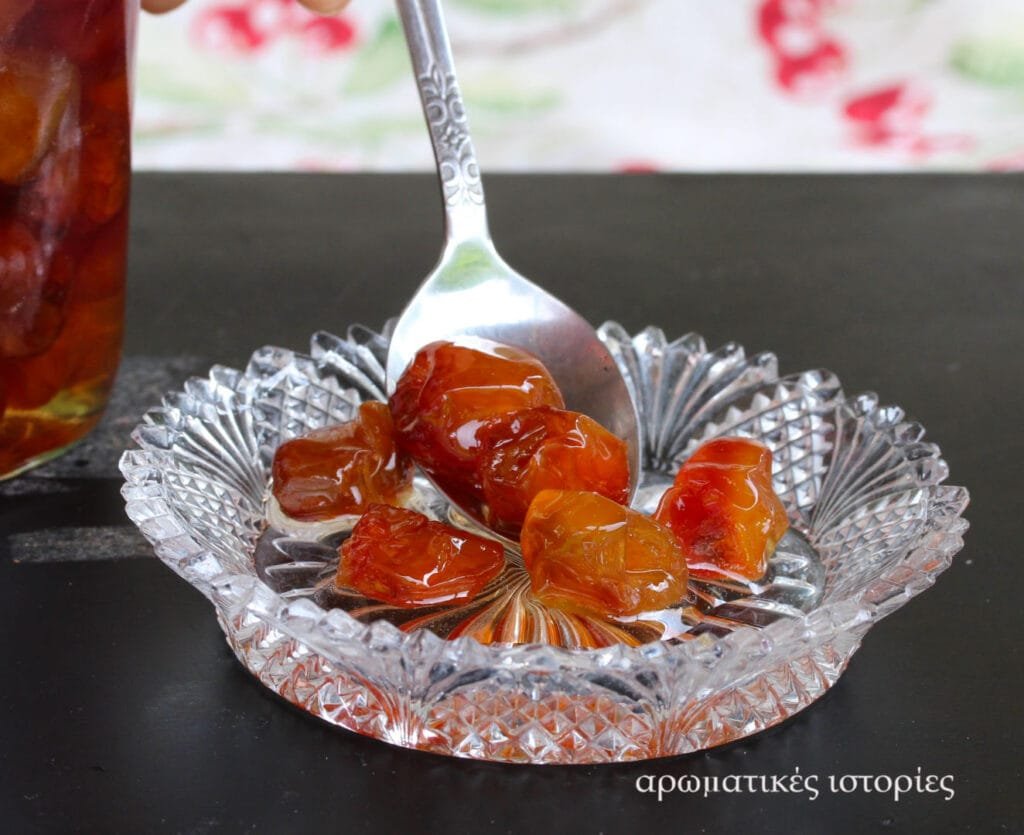 Rainier cherries jam for spooning
