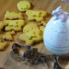 Easter double butter cookies with curcuma and greek red saffron