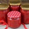 Tomato and red pepper in jar