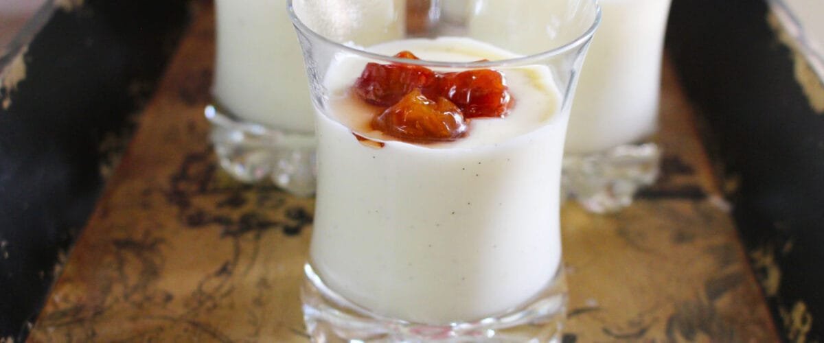 ανάλαφρη δροσερή κρέμα με βανίλια