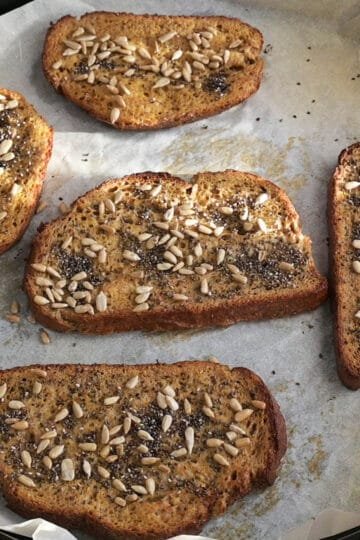 festive egg and bread