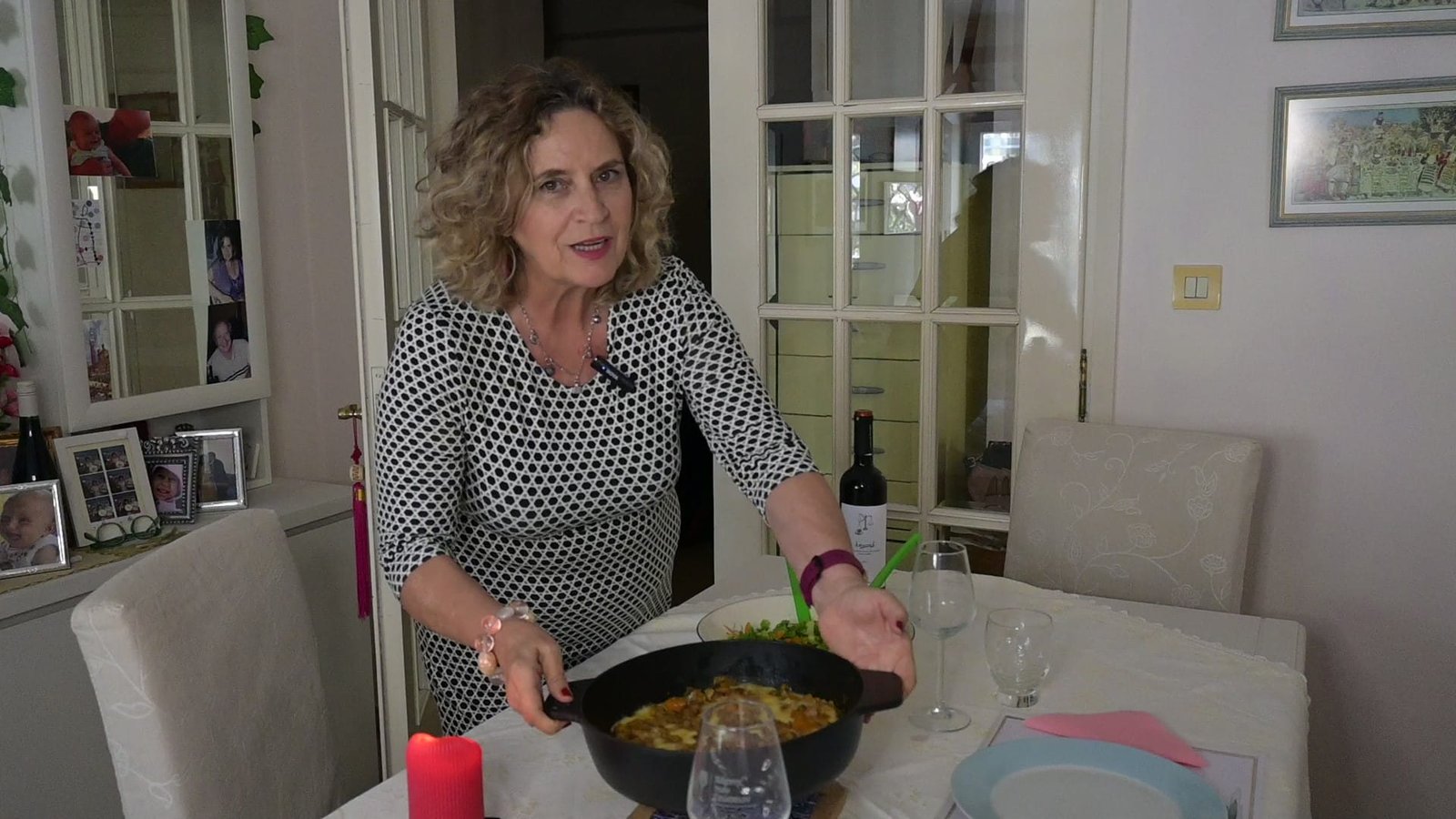 Cabbage stew with chestnuts and metsovone greek cheese