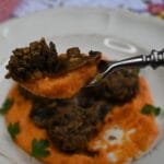 Χοιρινό καρέ με πουρέ κάστανου