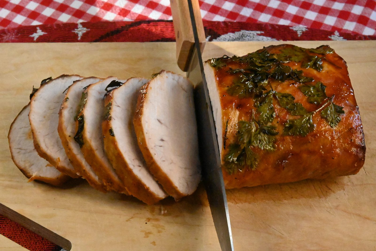 Pork caree with chestnut puree