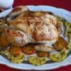 Festive stuffed chicken