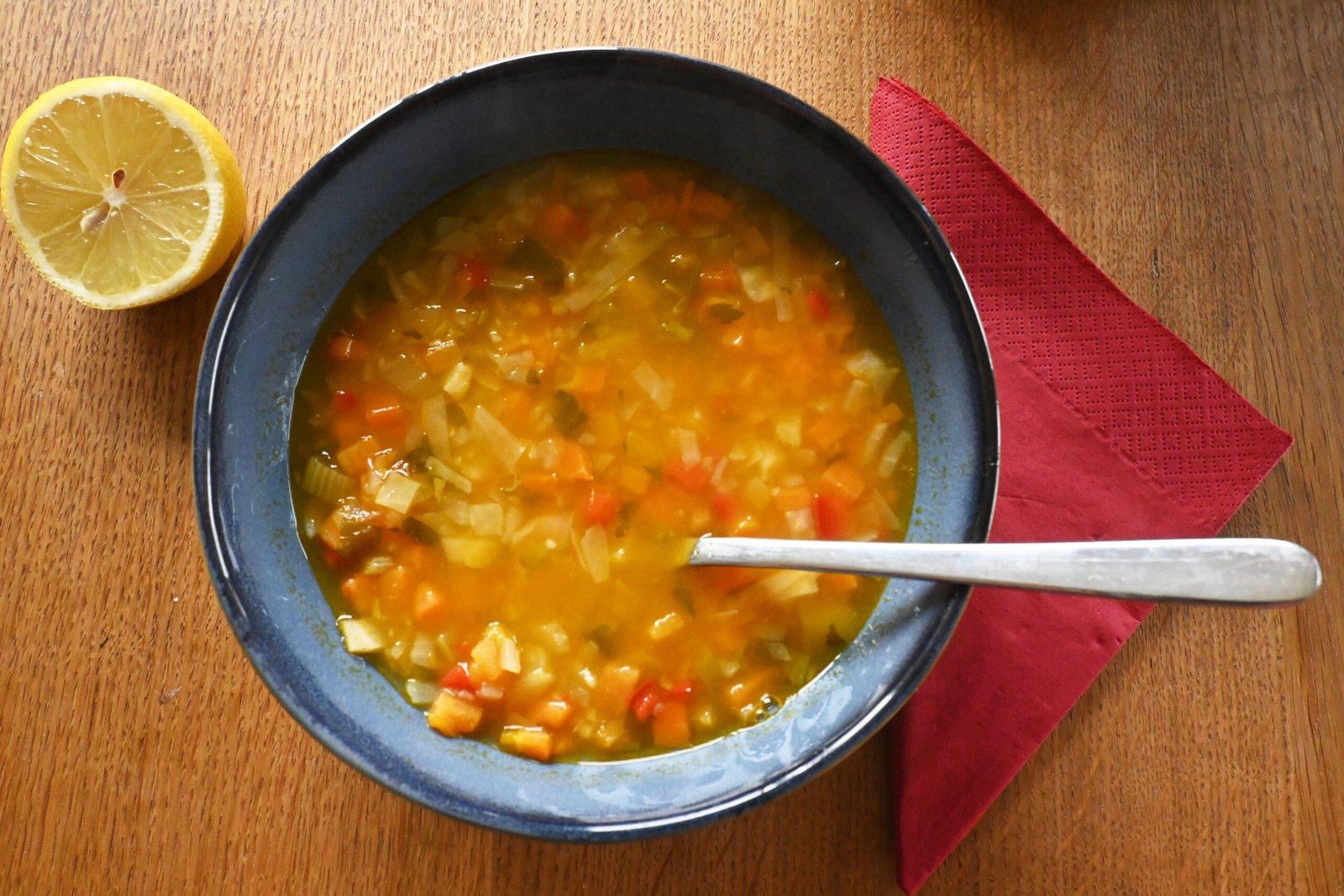 Veggie soup for my cold