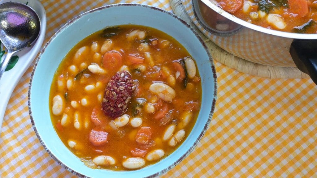 Greek classic bean soup, fasolada