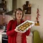 Μπισκότα πασχαλιάτικα τυρένια με αλεύρι ντίνκελ και ολικής