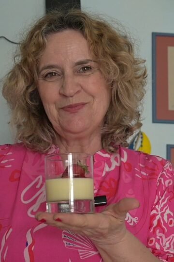 Panna cotta with strawberry jam