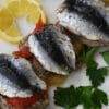 Sardines stuffed with sea fennel, kritama and tomatoes 