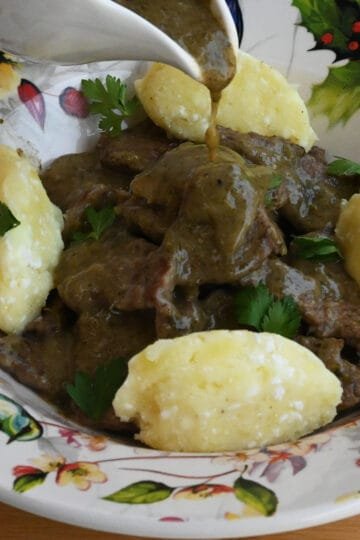 Sofritto beef, traditional recipe from Corfu