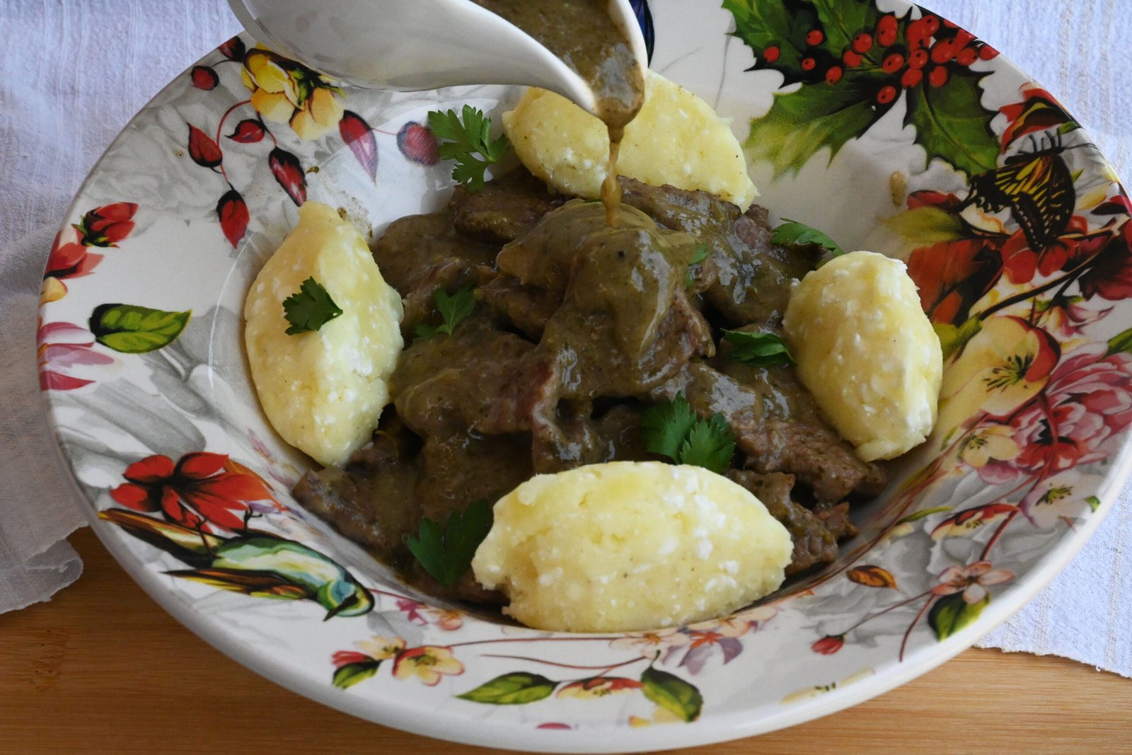 Sofritto beef, traditional recipe from Corfu