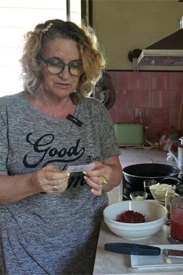 Courgette stew with little meatballs