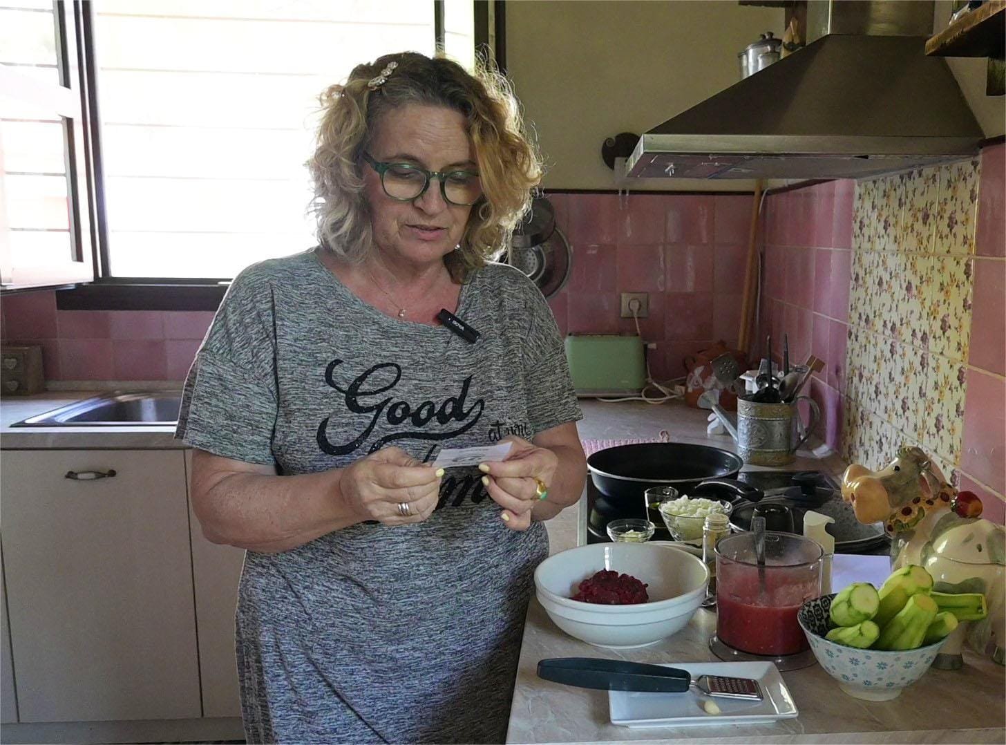 Courgette stew with little meatballs