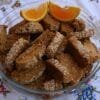 Orange rusks with wallnuts 