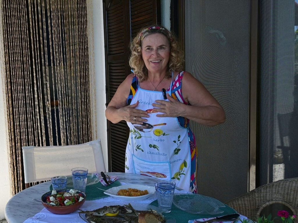 Salpa fish on barbeque