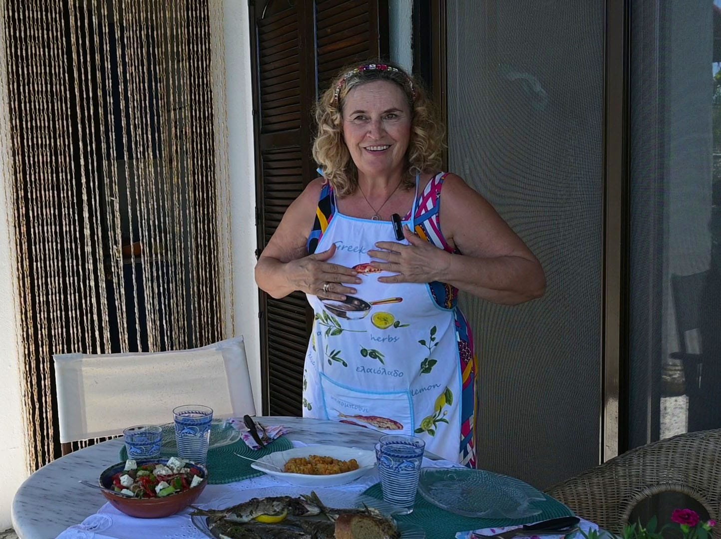Salpa fish on barbeque