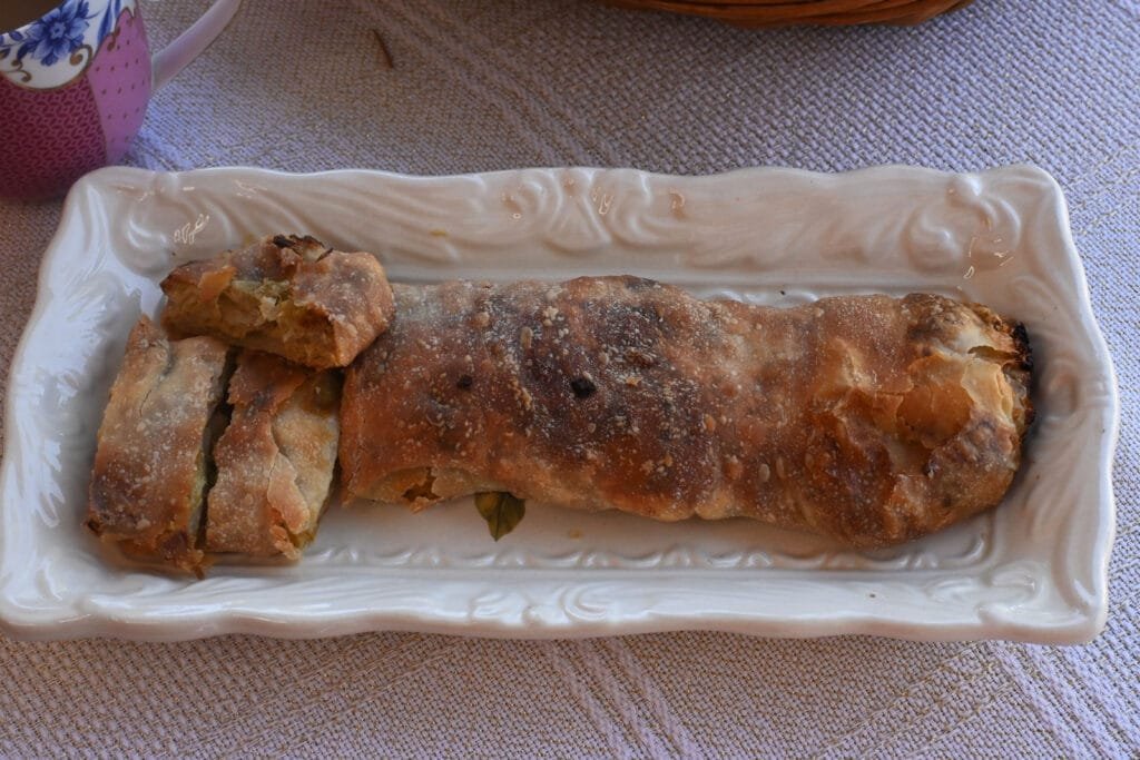 Leekpie with homemade phyllo