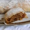 Αpfel strudel with homemade phyllo