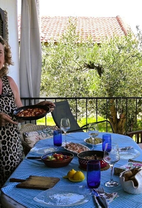 ουζο γαρίδες κριθαρακι