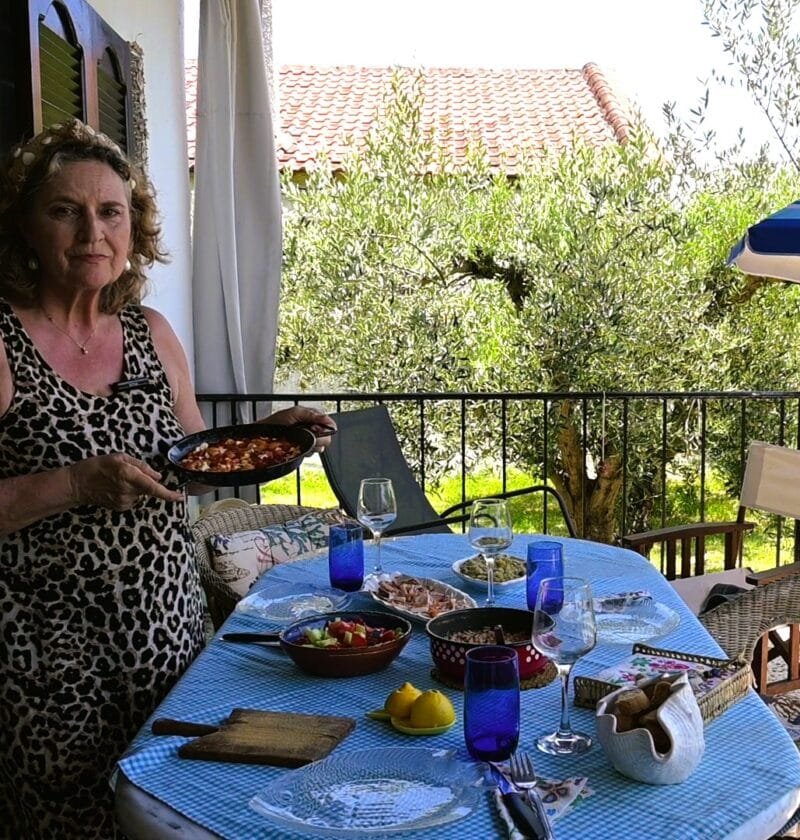 ουζο γαρίδες κριθαρακι