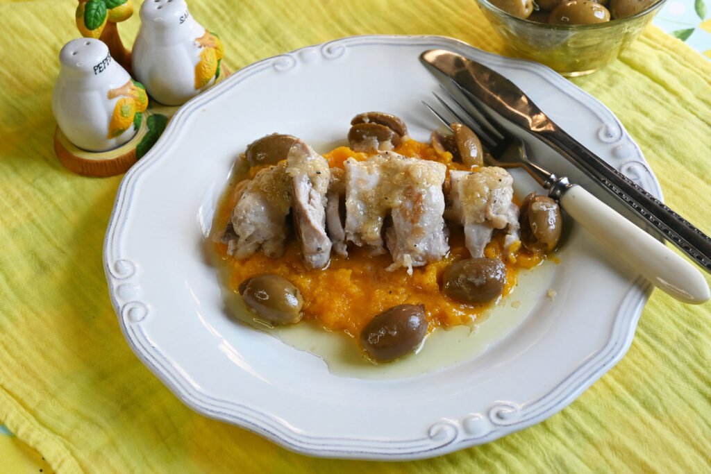 chicken thighs and olives